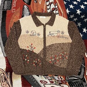 Vintage Christopher & Banks Zip Cardigan (L)